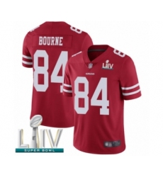 Men's San Francisco 49ers #84 Kendrick Bourne Red Team Color Vapor Untouchable Limited Player Super Bowl LIV Bound Football Jersey