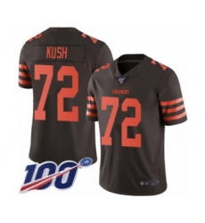 Youth Cleveland Browns #72 Eric Kush Limited Brown Rush Vapor Untouchable 100th Season Football Jersey