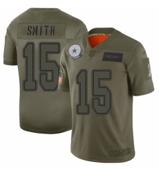 Women's Dallas Cowboys #15 Devin Smith Limited Camo 2019 Salute to Service Football Jersey