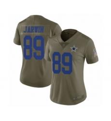 Women's Dallas Cowboys #89 Blake Jarwin Limited Olive 2017 Salute to Service Football Jersey
