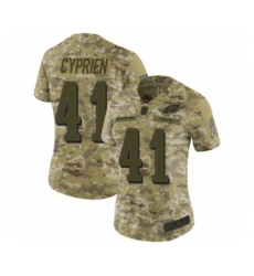 Women's Philadelphia Eagles #41 Johnathan Cyprien Limited Camo 2018 Salute to Service Football Jersey
