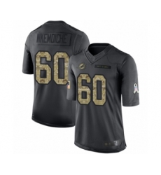 Men's Miami Dolphins #60 Robert Nkemdiche Limited Black 2016 Salute to Service Football Jersey
