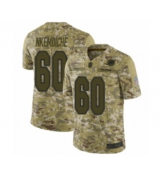 Men's Miami Dolphins #60 Robert Nkemdiche Limited Camo 2018 Salute to Service Football Jersey