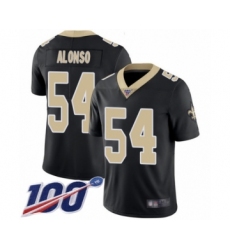 Youth New Orleans Saints #54 Kiko Alonso Black Team Color Vapor Untouchable Limited Player 100th Season Football Jersey