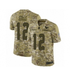 Men's Houston Texans #12 Kenny Stills Limited Camo 2018 Salute to Service Football Jersey