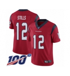 Men's Houston Texans #12 Kenny Stills Red Alternate Vapor Untouchable Limited Player 100th Season Football Jersey