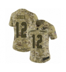 Women's Houston Texans #12 Kenny Stills Limited Camo 2018 Salute to Service Football Jersey
