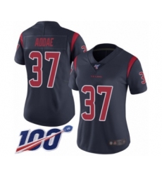 Women's Houston Texans #37 Jahleel Addae Limited Navy Blue Rush Vapor Untouchable 100th Season Football Jersey