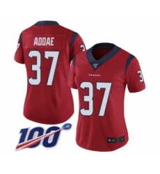 Women's Houston Texans #37 Jahleel Addae Red Alternate Vapor Untouchable Limited Player 100th Season Football Jersey