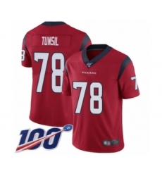Men's Houston Texans #78 Laremy Tunsil Red Alternate Vapor Untouchable Limited Player 100th Season Football Jersey