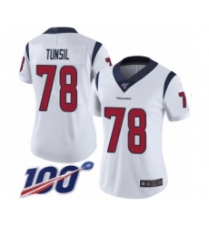 Women's Houston Texans #78 Laremy Tunsil White Vapor Untouchable Limited Player 100th Season Football Jersey