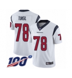 Youth Houston Texans #78 Laremy Tunsil White Vapor Untouchable Limited Player 100th Season Football Jersey