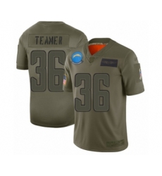 Women's Los Angeles Chargers #36 Roderic Teamer Limited Camo 2019 Salute to Service Football Jersey