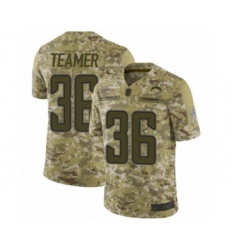 Youth Los Angeles Chargers #36 Roderic Teamer Limited Camo 2018 Salute to Service Football Jersey
