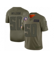 Women's Minnesota Vikings #50 Eric Wilson Limited Gold Inverted Legend 100th Season Football Jersey