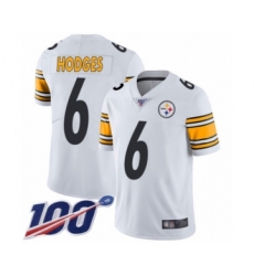 Men's Pittsburgh Steelers #6 Devlin Hodges White Vapor Untouchable Limited Player 100th Season Football Jersey