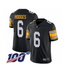 Youth Pittsburgh Steelers #6 Devlin Hodges Black Alternate Vapor Untouchable Limited Player 100th Season Football Jersey
