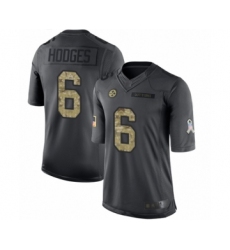 Youth Pittsburgh Steelers #6 Devlin Hodges Limited Black 2016 Salute to Service Football Jersey