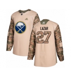 Youth Buffalo Sabres #27 Curtis Lazar Authentic Camo Veterans Day Practice Hockey Jersey