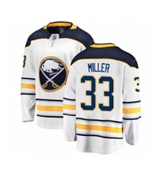 Youth Buffalo Sabres #33 Colin Miller Fanatics Branded White Away Breakaway Hockey Jersey