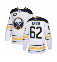 Youth Buffalo Sabres #62 Brandon Montour Authentic White Away Hockey Jersey
