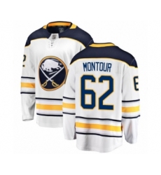 Youth Buffalo Sabres #62 Brandon Montour Fanatics Branded White Away Breakaway Hockey Jersey