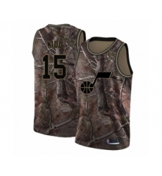 Men's Utah Jazz #15 Stanton Kidd Swingman Camo Realtree Collection Basketball Jersey