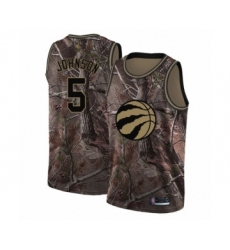 Men's Toronto Raptors #5 Stanley Johnson Swingman Camo Realtree Collection Basketball Jersey