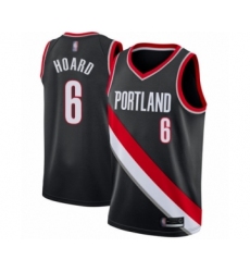 Youth Portland Trail Blazers #6 Jaylen Hoard Swingman Black Basketball Jersey - Icon Edition