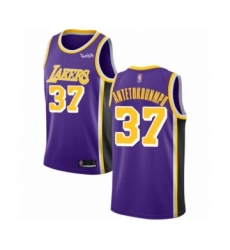 Women's Los Angeles Lakers #37 Kostas Antetokounmpo Authentic Purple Basketball Jersey - Statement Edition