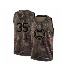 Youth Detroit Pistons #35 Christian Wood Swingman Camo Realtree Collection Basketball Jersey