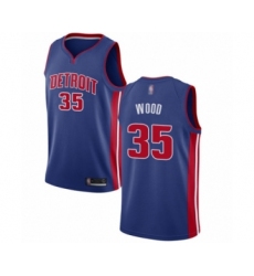 Youth Detroit Pistons #35 Christian Wood Swingman Royal Blue Basketball Jersey - Icon Edition