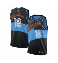 Youth Cleveland Cavaliers #18 Matthew Dellavedova Swingman Black Hardwood Classics Finished Basketball Jersey