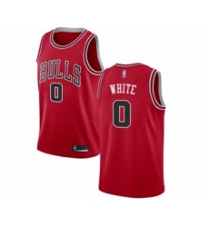 Youth Chicago Bulls #0 Coby White Swingman Red Basketball Jersey - Icon Edition
