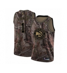 Youth Atlanta Hawks #1 Evan Turner Swingman Camo Realtree Collection Basketball Jersey
