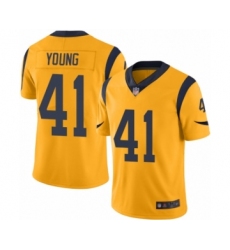 Men's Los Angeles Rams #41 Kenny Young Limited Gold Rush Vapor Untouchable Football Jersey