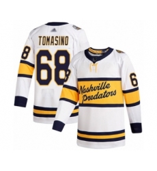 Men's Nashville Predators #68 Philip Tomasino Authentic White 2020 Winter Classic Hockey Jersey
