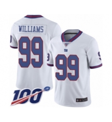 Youth New York Giants #99 Leonard Williams Limited White Rush Vapor Untouchable 100th Season Football Jersey