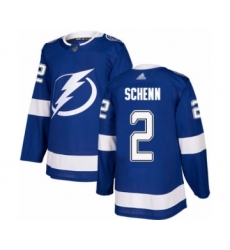 Youth Tampa Bay Lightning #2 Luke Schenn Authentic Royal Blue Home Hockey Jersey