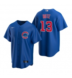 Men's Nike Chicago Cubs #13 David Bote Royal Alternate Stitched Baseball Jersey