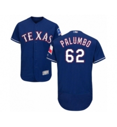 Men's Texas Rangers #62 Joe Palumbo Royal Blue Alternate Flex Base Authentic Collection Baseball Player Jersey