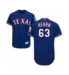 Men's Texas Rangers #63 Taylor Hearn Royal Blue Alternate Flex Base Authentic Collection Baseball Player Jersey