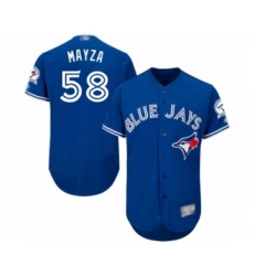 Men's Toronto Blue Jays #58 Tim Mayza Blue Alternate Flex Base Authentic Collection Baseball Player Jersey