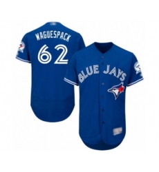 Men's Toronto Blue Jays #62 Jacob Waguespack Blue Alternate Flex Base Authentic Collection Baseball Player Jersey