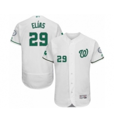 Men's Washington Nationals #29 Roenis Elias White Celtic Flexbase Authentic Collection Baseball Player Jersey