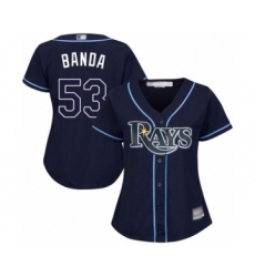 Women's Tampa Bay Rays #53 Anthony Banda Authentic Navy Blue Alternate Cool Base Baseball Player Jersey