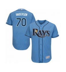 Men's Tampa Bay Rays #70 Nick Anderson Columbia Alternate Flex Base Authentic Collection Baseball Player Jersey