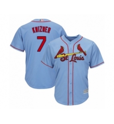 Youth St. Louis Cardinals #7 Andrew Knizner Authentic Light Blue Alternate Cool Base Baseball Player Jersey
