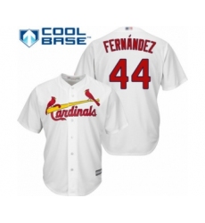 Youth St. Louis Cardinals #44 Junior Fernandez Authentic White Home Cool Base Baseball Player Jersey