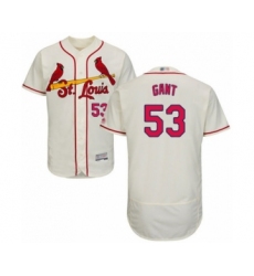 Men's St. Louis Cardinals #53 John Gant Cream Alternate Flex Base Authentic Collection Baseball Player Jersey